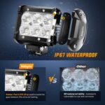 Nilight Led Pods 2Pcs 18W 1260LM Flood Off Road Lights Super Bright Driving Work... - Image 5