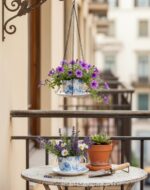 TEATALK Hanging Planters for Indoor Plants, Ceramic Pots with Drainage Hole, 6.3... - Image 6