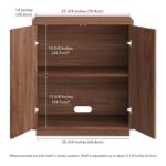 Henn&Hart 28" Fluted Wooden Accent Cabinet, Ribbed Modern Sideboard Buffet Cabin... - Image 4