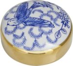 Deco 79 Ceramic Floral Living Room Decorative Jars Decorative Container with Gol... - Image 5
