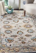 SAFAVIEH Antiquity Collection 4' x 6' Peacock / Blue AT812B Handmade Traditional... - Image 4
