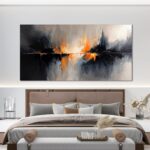 Abstract Canvas Wall Art Decor Black and White Wall Art Prints Art Work for Wall... - Image 3