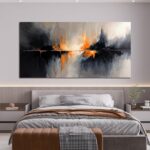 Abstract Canvas Wall Art Decor Black and White Wall Art Prints Art Work for Wall... - Image 5