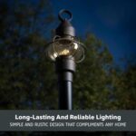 Designers Fountain Outdoor Lamp Post Light Fixture, Classic Rustic Finish, Weath... - Image 7