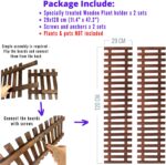 ShopLaLa Wall Planter - 2 Pack, Wooden Hanging Large Planters for Indoor Outdoor... - Image 3