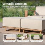 MIXPATIO Patio Sectional Furniture Set, 6 Piece Outdoor Wicker Sofa Couch Set, Y... - Image 4