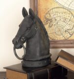 Deco 79 Polystone Horse Decorative Sculpture Antique Style Head Home Decor Statu... - Image 4