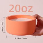Viyffo 20oz Large Scented Candle – Pumpkin Spring Spice, 3 Wick Candles for Home... - Image 5