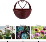 4pcs Plastic Simulated Rattan Wall Hanging Flower Pots Basket Set Indoor Outdoor... - Image 5