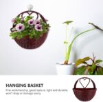 4pcs Plastic Simulated Rattan Wall Hanging Flower Pots Basket Set Indoor Outdoor... - Image 6