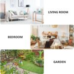 4pcs Plastic Simulated Rattan Wall Hanging Flower Pots Basket Set Indoor Outdoor... - Image 9