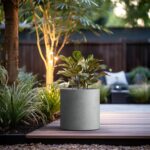 Kante 15.7" Dia Round Concrete Planter, Modern Style Large Cylindrical Plant Pot... - Image 5
