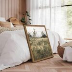 Vintage Landscape Wall Art Set of 2, Green Natural Wilderness Farmhouse Canvas W... - Image 4