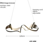 Italy Art Chandeliers Unique Home Decor Lusters Design Understated Luxury Hangin... - Image 3