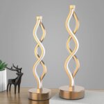 NUÜR Gold Lamps for Bedrooms Set of 2, Small Table Lamp, 3 Colour Temperature, 1... - Image 3