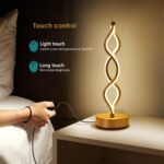NUÜR Gold Lamps for Bedrooms Set of 2, Small Table Lamp, 3 Colour Temperature, 1... - Image 4