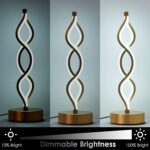 NUÜR Gold Lamps for Bedrooms Set of 2, Small Table Lamp, 3 Colour Temperature, 1... - Image 7