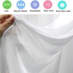MYOYAY Ice Silk White Backdrop Curtain 10x10ft Wedding Stage Backdrop Drapes Wri... - Image 5