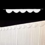 MYOYAY Ice Silk White Backdrop Curtain 10x10ft Wedding Stage Backdrop Drapes Wri... - Image 9