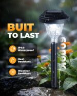 Solar Pathway Lights Outdoor 10 Pack Waterproof Solar Garden Lights Auto On/Off ... - Image 6