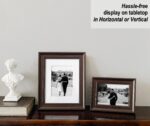 Yaetm 4x6 Picture Frame Set of 4, 1.4” Wide Molding & Dark Brown Photo Frames wi... - Image 6