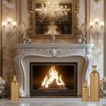 Sziqiqi Tall Gold Floor Vase: 27in Large Metal Floor Vase Decorative Tall - Set ... - Image 6
