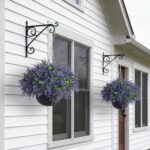 GLIDLION Artificial Eucalyptus & Lavender Hanging Basket (2 Pieces) - Realistic ... - Image 9