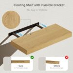 Vivelove Floating Shelves for Wall Mounted, 16 inchs Shelf for Small Bathroom, B... - Image 5