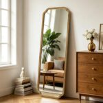 WallBeyond Full Length Mirror Wall Mounted 65"x22", Rustic Wooden Frame Floor Mi... - Image 4