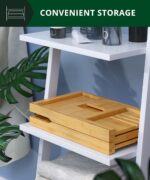 ROYAL CRAFT WOOD Premium Foldable Bathtub Tray Caddy - Wood Bath Tray for Tub, B... - Image 3