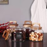 SAIOOL Glass Jars with Airtight Lid [Set of 4],Kitchen Canisters, Borosilicate S... - Image 6