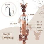 Wind Chimes Outdoor Clearance, Ukulork Angel Aluminum Tube Windchime with S Hook... - Image 4