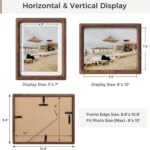 Heimlove 8x10 Picture Frames Natural Walnut,Original Wood Hand Make Crafted Phot... - Image 4