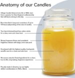 Village Candle Gardenia Large Glass Apothecary Jar Scented Candle, 21.25 oz, Whi... - Image 3