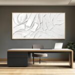 Abstract Oil Painting Artwork Framed Canvas Art Maximalist Decor 24"x48" Modern ... - Image 5