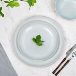 Plates and Bowls Sets for 6 - CJDC-QUELO 18-Piece Stoneware Dinnerware Sets, Cer... - Image 9