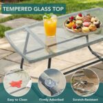 DUMOS Outdoor 4 Piece Patio Furniture Set, Wicker Patio Set with Thick Sandwich ... - Image 6