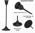 Tifanso Black Candle Stick Holder - 3PCS Taper Pillar Tall Candlestick Holders, ... - Image 5