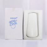 Bright White Vase - 6“ White Ceramic Flower vase, Boho Vases for Pampas Grass, M... - Image 8