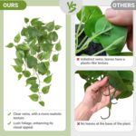 Mkono Fake Hanging Plants, 2pcs Artificial Plants for Home Decor Indoor Fake Vin... - Image 4