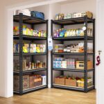 REIBII Set of 2 Storage Shelves 5 Tier Garage Shelving Heavy Duty Metal Shelving... - Image 6