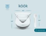 KooK Glass Caviar Chiller Server Set, with Mother of Pearl Spoons, Serving Dish ... - Image 6