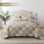 HoneiLife Queen Quilt Bedding Sets - Rustic Quilts 3-Piece 90x96, Microfiber Rev... - Image 4