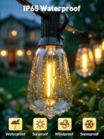 65ft-Solar-String-Lights-Outdoor-Waterproof-Solor-Powered-Patio-Light-Hanging-Ou... - Image 5