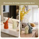 Elephant Figurines Loving Pair of ElephantsStatue 6.3" High Decor for Home Gift ... - Image 5