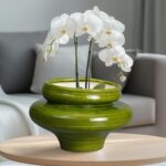 Ceramic Planters for Indoor Plants 11 Inch - Bonsai Plant Pots Outdoor, Large Pl... - Image 5