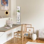 7 Tier Wall Shelf Unit - Narrow Smooth Laminate Finish - Vertical Column Wall De... - Image 8