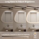 Niccy Irregular LED Bathroom Mirror, 30"x48" Asymmetrical Backlit Vanity Wall Mi... - Image 4