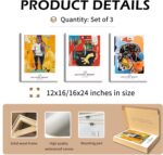 Eysintum Modern Graffiti Wall Art Set of 3, Abstract Street Art Canvas Prints, V... - Image 6