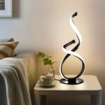 2 Pack Modern Touch Lamp for Nightstand, Spiral LED Table Lamp, Dimmable 3 Color... - Image 6
